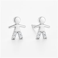 Earrings Idee Preziose dal 1987 Woman in White Gold Zircone IP.OK18B/80 - IP.OK18B/80